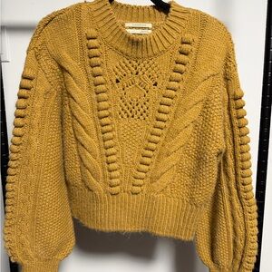 Chunky Knit Mustard Sweater